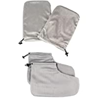 Los mejores  - FRCOLOR 2 Pares de Cera de Parafina para Cubrir Las Manos Y Los Pies Manoplas de Baño de Parafina Y Botines para El…